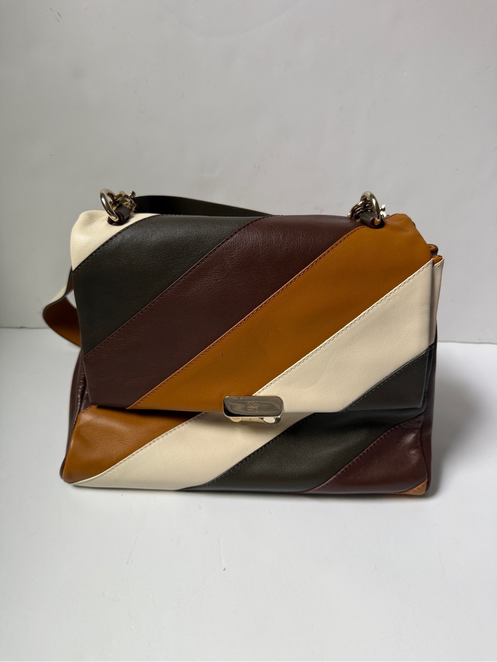 CH Carolina Herrera Multicolor Colorblock Shoulder Bag